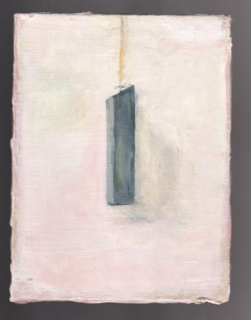  Piece of Wood on String, Oil on Board 2016