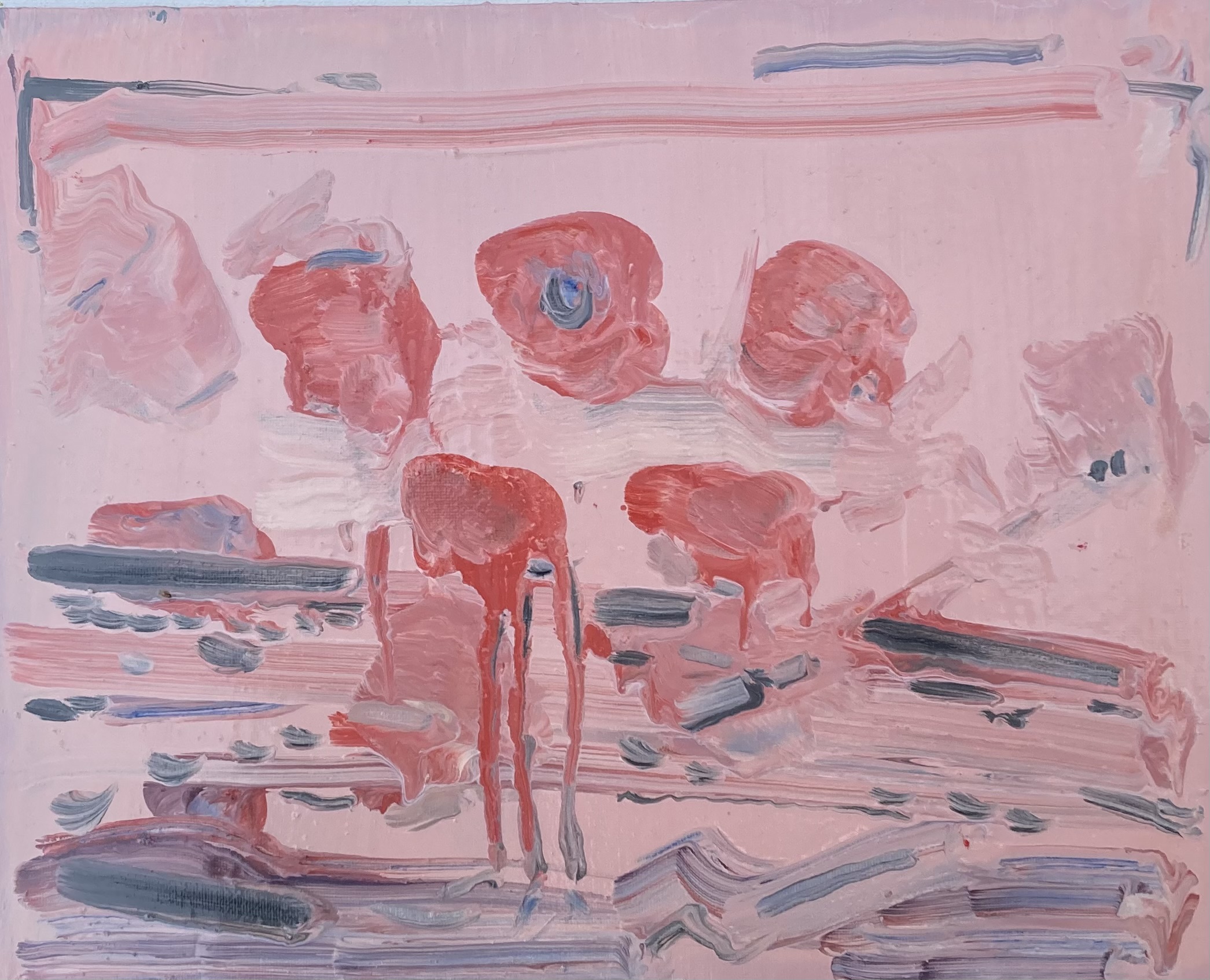 Gravity, Oil on Board, 2023